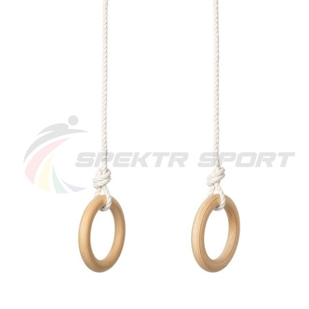 Купить Кольца гимнастические деревянные (фанера 18 мм, покрытие: эмаль, лак или пропитка) в Асбесте 