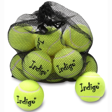 Купить Мяч для большого тенниса Indigo (12 шт в сетке) начальный уровень в Асбесте 