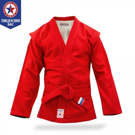 Купить Куртка для самбо "Атака" ВФС (подкладка, пояс)  р 36-48 в Асбесте 