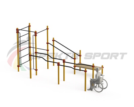 Купить Спортивный комплекс для инвалидов-колясочников WRK-D16_76mm в Асбесте 