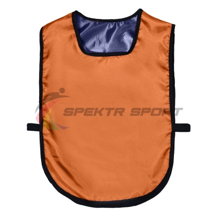 Купить Манишка футбольная двусторонняя универсальная Spektr Sport оранжево-синяя в Асбесте 