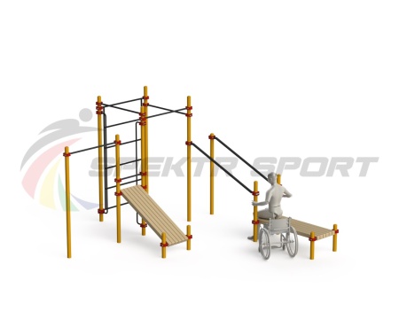 Купить Спортивный комплекс для инвалидов-колясочников WRK-D20_76mm в Асбесте 